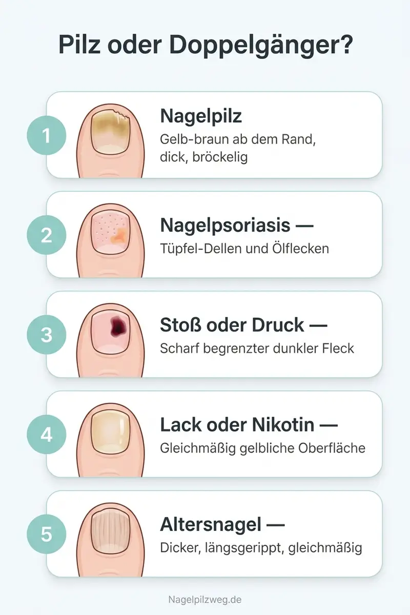 Infografik: Die vier häufigsten Verwechslungen im Vergleich