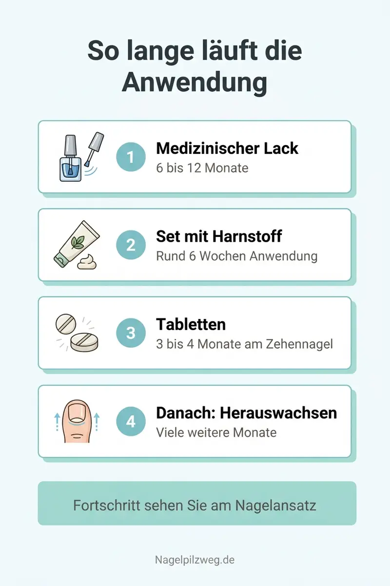 Infografik: Behandlungsdauer je Weg im Überblick